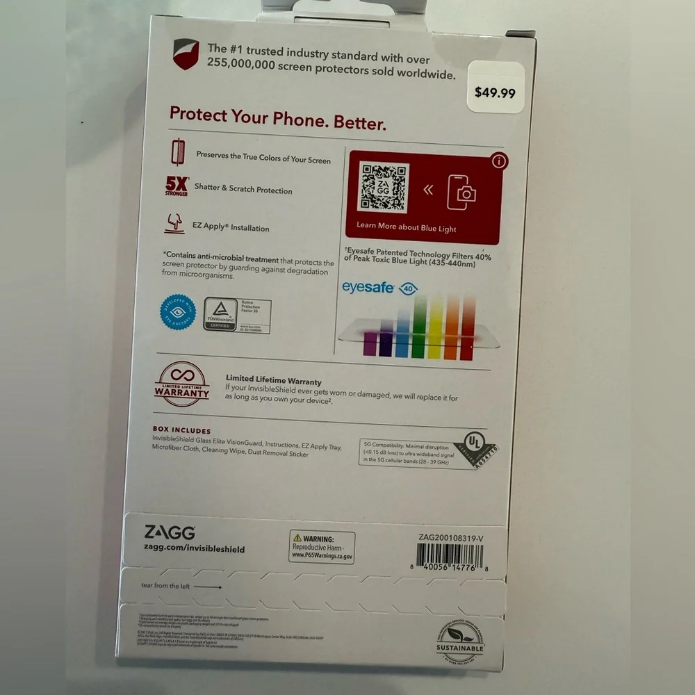ZAGG invisible Shield Brand New for iphone 5.4” 2021